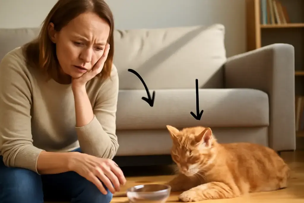 Come riconoscere segni di disidratazione nel gatto? La lista dei comportamenti sospetti