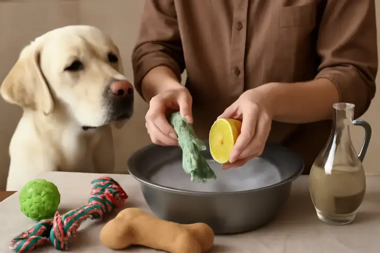 Come tenere puliti i giochi mordicchiati dal cane? La soluzione pratica e naturale usata dagli allevatori