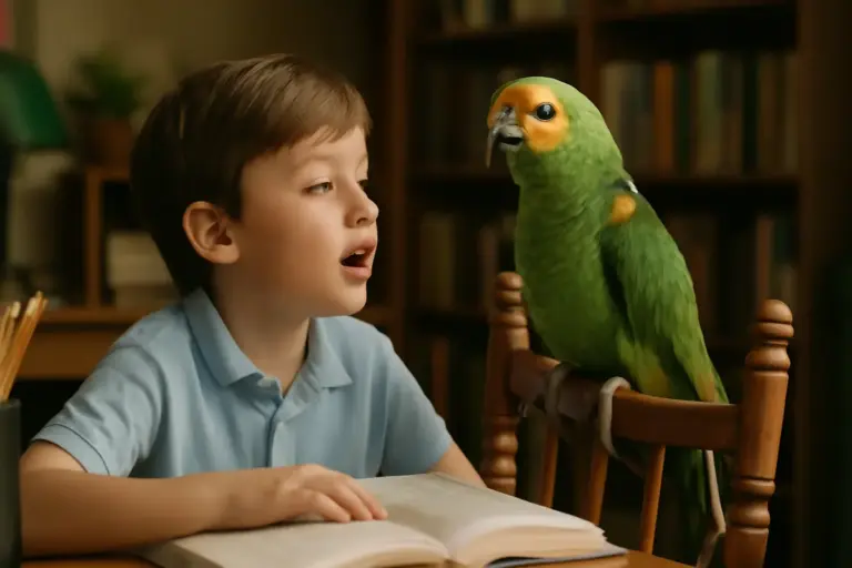 Parlare con un pappagallo aiuta l’educazione? I motivi che spiegano questo legame inaspettato