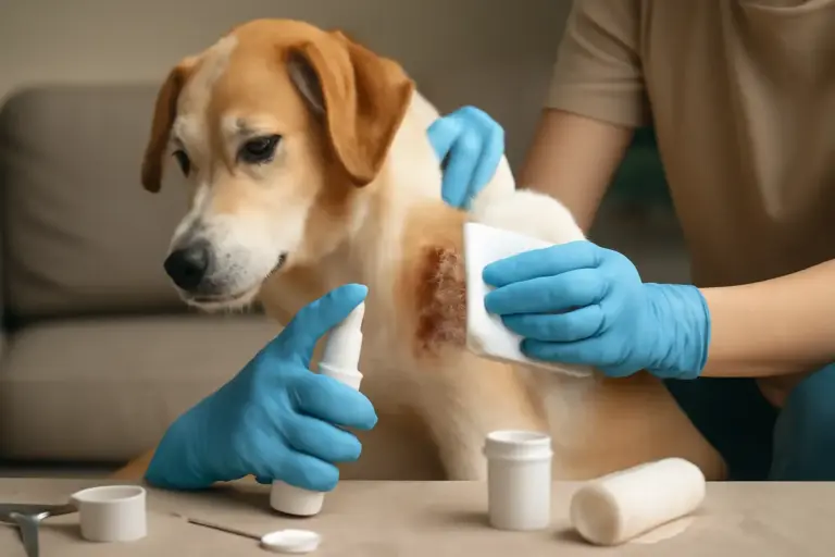 Ferite o graffi nei cani: come medicarli in sicurezza senza rischi di infezione