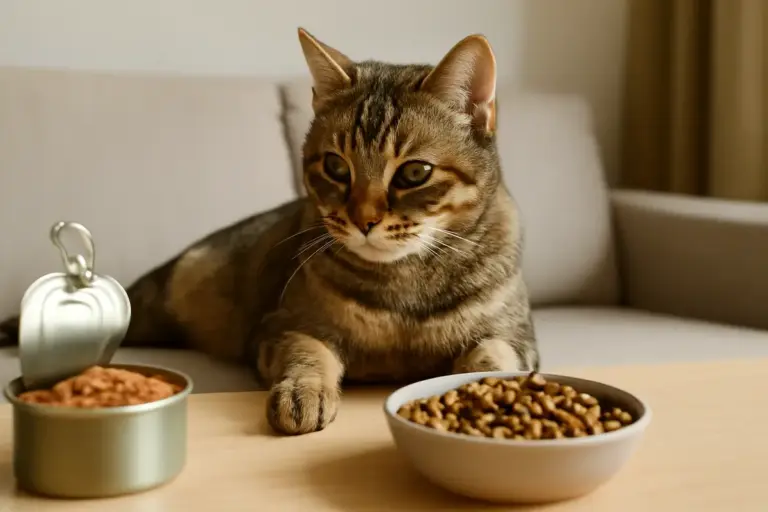 Cibi umidi e secchi per gatti: come alternarli per il massimo del benessere