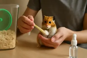 Routine quotidiana di pulizia per il criceto: piccoli gesti che prevengono malattie